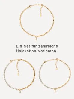 Versatile Shine Set Gold 25 Versatile Shine Set Gold -Günstiges Kette Geschäft KE2017G.14 1 510x680 1