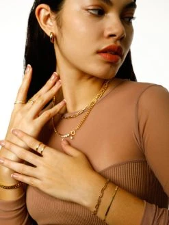 Versatile Shine Set Gold 36 Versatile Shine Set Gold -Günstiges Kette Geschäft KE2017G.8 510x680 1