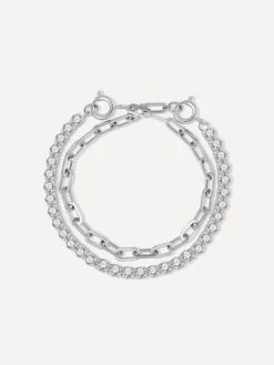 Versatile Shine Set Silber -Günstiges Kette Geschäft KE2017S.3 510x680 1