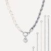 Versatile Pearl Set Silber -Günstiges Kette Geschäft KE2018S.16 510x680 1
