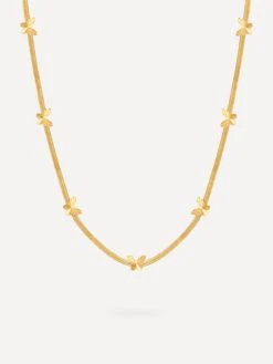 Delicate Butterfly Kette Gold