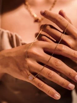 Purple Baby’s Breath Kette Gold -Günstiges Kette Geschäft KE2029G.4 510x680 1