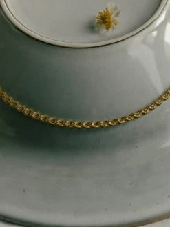 Peacock Wafer Kette Gold -Günstiges Kette Geschäft KE2030 510x680 2