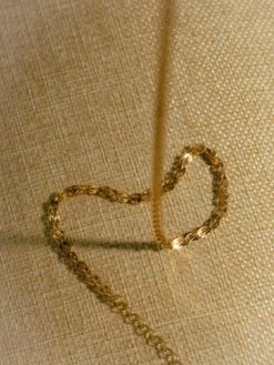 Peacock Wafer Kette Gold -Günstiges Kette Geschäft KE2030.2 510x680 2