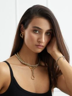 Smooth Hoop Medium Ohrringe Silber -Günstiges Kette Geschäft Model 12 510x680 1