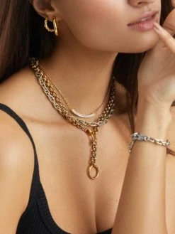 Smooth Hoop Medium Ohrringe Silber -Günstiges Kette Geschäft Model 14 510x680 1