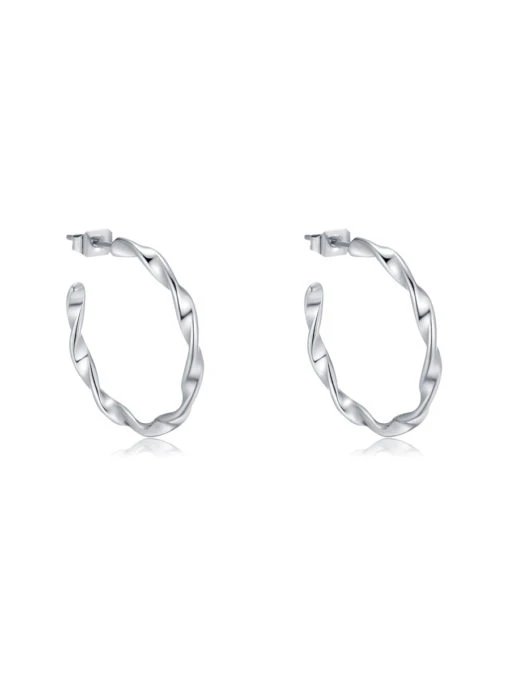 Twisted Hoop Ohrringe 9 Twisted Hoop Ohrringe – Bild 7