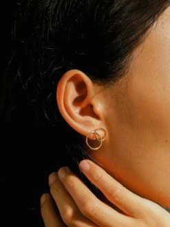 Round And Round Ohrstecker Silber -Günstiges Kette Geschäft OE0152G.1.2.2 510x680 1