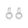 Twirl Hoop Ohrringe Silber -Günstiges Kette Geschäft OE0503S 510x680 1
