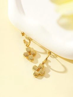 Four Petals Ohrringe Silber -Günstiges Kette Geschäft OE0605G 1 510x680 1