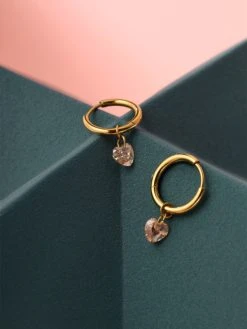 Gentle Heart Ohrringe Gold -Günstiges Kette Geschäft OE0642 4 510x680 2