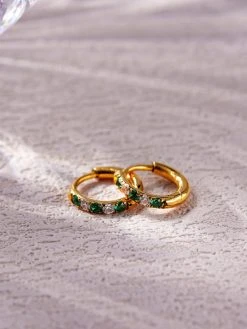 Green Glacier Small Ohrringe Silber -Günstiges Kette Geschäft OE0655G.1jpg 510x680 1