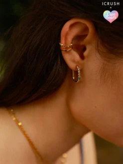 Profusion Hoop Ohrringe Silber -Günstiges Kette Geschäft OE0678G.4.1 510x680 1