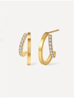 Dual Profusion Ohrringe Gold