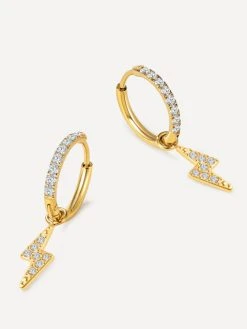 Lighting Shine Ohrringe Gold -Günstiges Kette Geschäft OE0688G.2 510x680 1