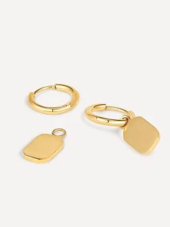 Polygon Drop Ohrringe Gold -Günstiges Kette Geschäft OE0710G.2jpg 510x680 1