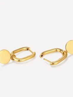 Absolute Simple Ohrringe Gold -Günstiges Kette Geschäft OE0716G.3jpg 510x680 1