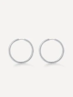 Classic Hoop OHRRINGE Silber