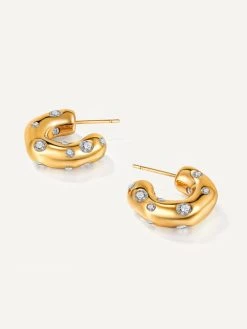 Meteorites Ohrringe Gold -Günstiges Kette Geschäft OE0736G 1 510x680 1