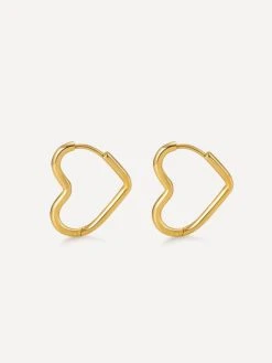 Open My Heart Ohrringe Gold