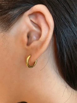 Snake Skin Ohrringe Small Silber -Günstiges Kette Geschäft OE0745G 1 510x680 1