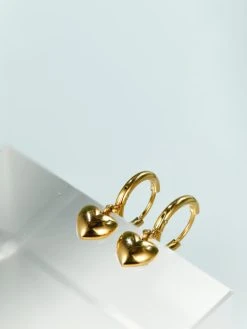 Solemn Heart Ohrringe Gold -Günstiges Kette Geschäft OE0755G.3 510x680 2