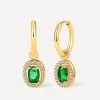 Eternal Emerald Ohrringe Gold -Günstiges Kette Geschäft OE0764G.1 510x680 1