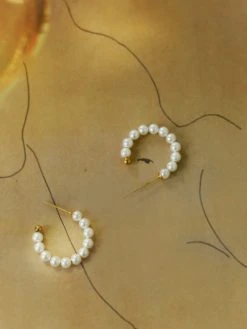 CLASSIC PEARLS Ohrringe Small Silber -Günstiges Kette Geschäft OE0767 510x680 1