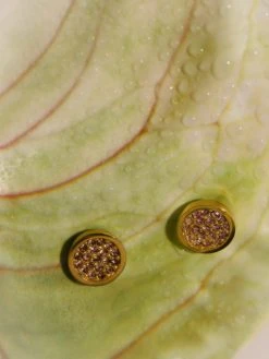 Purple Baby’s Breath Ohrringe Gold -Günstiges Kette Geschäft OE0782 510x680 2