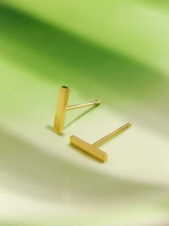 Simple Cylinder Ohrringe Gold -Günstiges Kette Geschäft OE0803 510x680 1