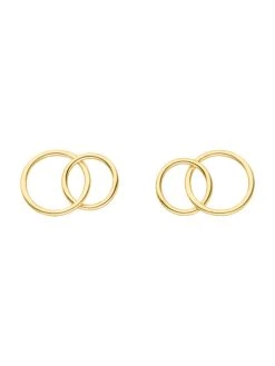 Round And Round Ohrstecker Gold
