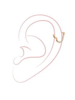 Shine Heart Titan Piercing Gold -Günstiges Kette Geschäft PT0001G.1 510x680 1