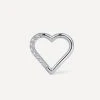 Shine Heart Titan Piercing Silber -Günstiges Kette Geschäft PT0001S.1 510x680 1