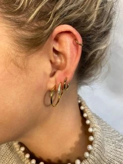 Simple Hoop Titan Piercing Gold -Günstiges Kette Geschäft PT0002G.3 510x680 1