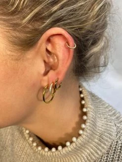 Single Glow Titan Piercing Silber -Günstiges Kette Geschäft PT0004G.3 510x680 1