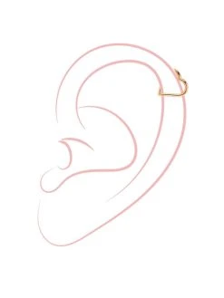 Simple Heart Titan Piercing Silber -Günstiges Kette Geschäft PT0006G.2 510x680 1