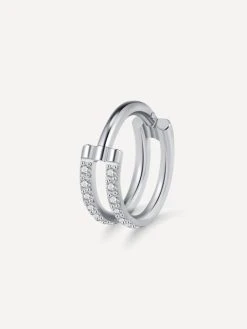 Parallel Shine Titan Piercing Silber -Günstiges Kette Geschäft PT0009S.1 510x680 1