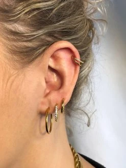 Simple Shine Titan Piercing Silber -Günstiges Kette Geschäft PT0010G.3 510x680 1