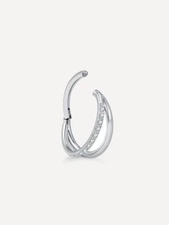 Simple Shine Titan Piercing Silber -Günstiges Kette Geschäft PT0010S.2 510x680 1