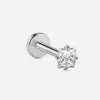 Square Spark Titan Piercing Silber -Günstiges Kette Geschäft PT0012S.1 510x680 1