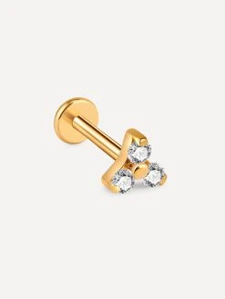 Trio Spark Titan Piercing Gold -Günstiges Kette Geschäft PT0014G.2 510x680 1