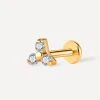 Trio Spark Titan Piercing Gold -Günstiges Kette Geschäft PT0014G.3 510x680 1