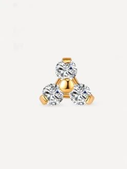 Trio Spark Titan Piercing Gold -Günstiges Kette Geschäft PT0014G.4 510x680 1
