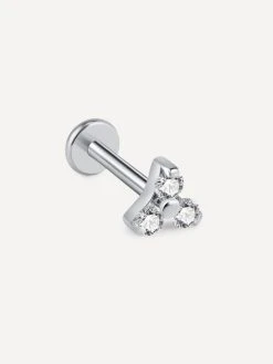 Trio Spark Titan Piercing Silber -Günstiges Kette Geschäft PT0014S.1 510x680 1