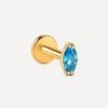 MARQUISE Blue Spark Titan Piercing Gold -Günstiges Kette Geschäft PT0016G.2 510x680 1