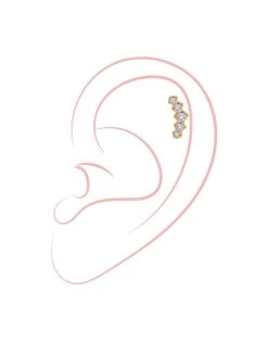 Moon Shine Titan Piercing Gold -Günstiges Kette Geschäft PT0018G.1 510x680 1