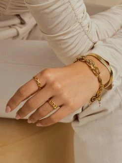 CONSISTENT Ring Gold -Günstiges Kette Geschäft RE0039 1 510x680 1