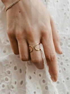 Double Ring Silber -Günstiges Kette Geschäft RE0044.5 510x680 1