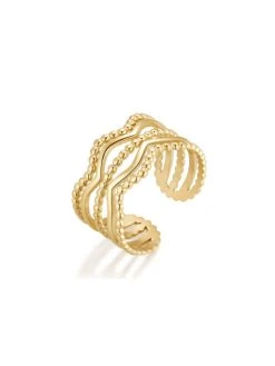 Ripple Ring Gold