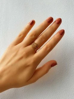 Ripple Ring Gold -Günstiges Kette Geschäft RE0060G.1 510x680 1